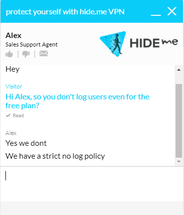 hide.me vpn live chat support