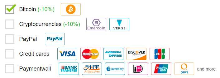 trustzone payment methods discount with bitcoin