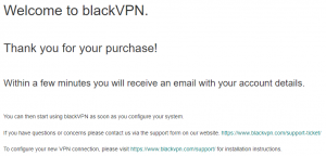 blackvpn confirmation