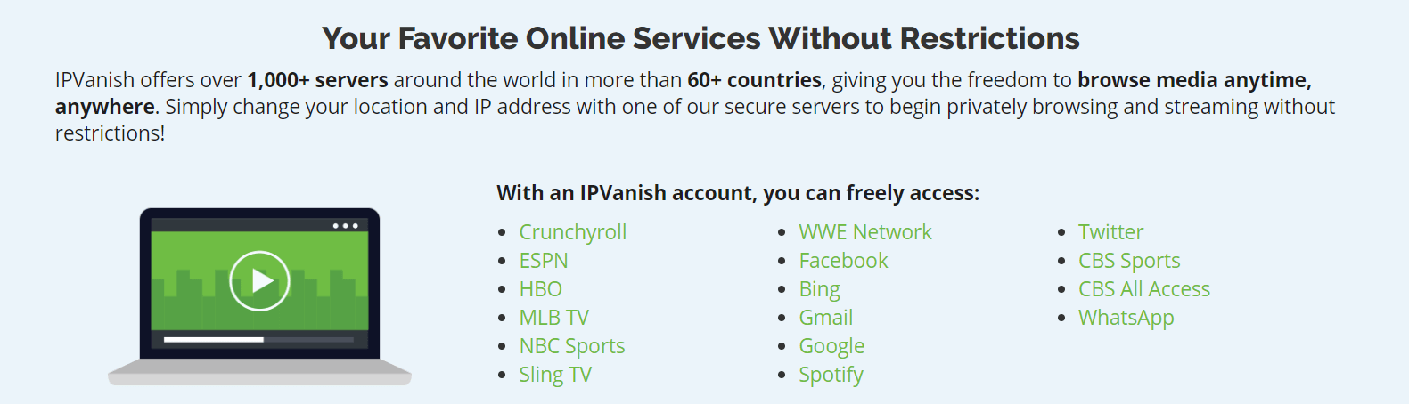 list of online services