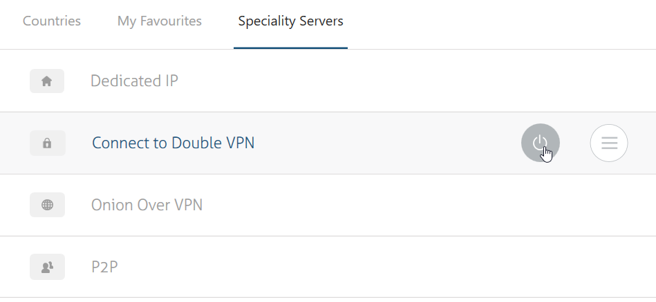 Nord double VPN