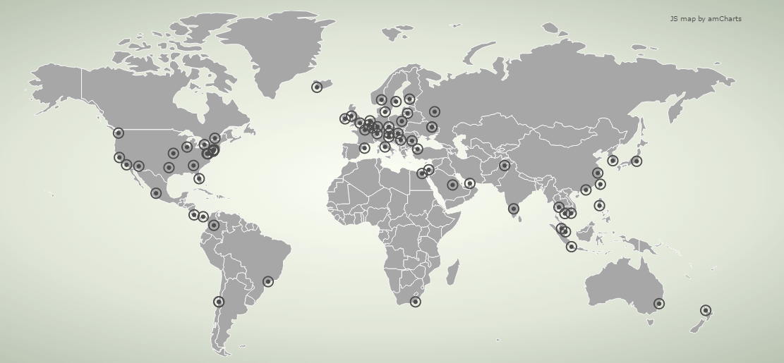OneVPN servers around the globe