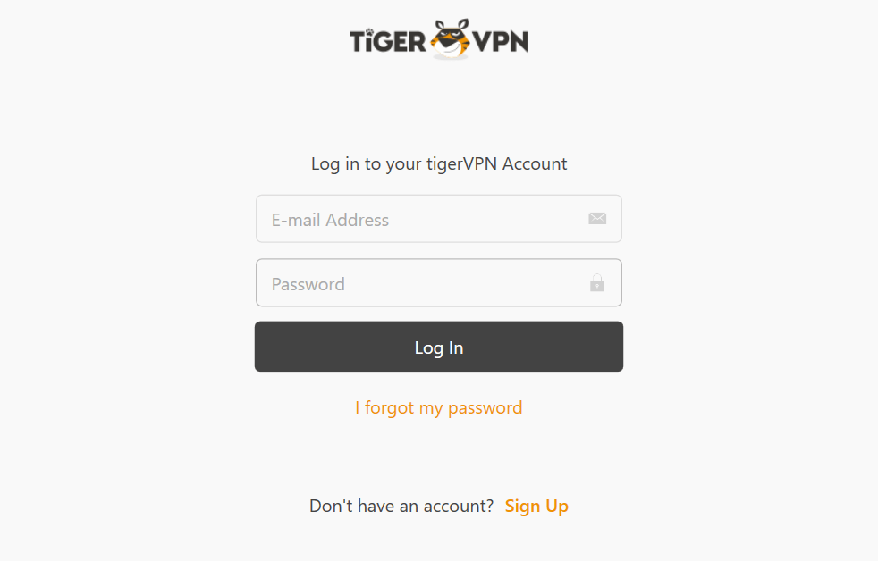 TigerVPN login