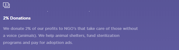 profit to NGOs