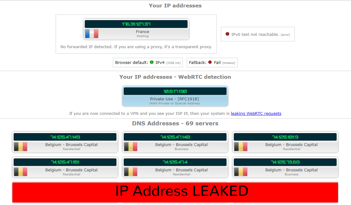 AceVPN IP Leak