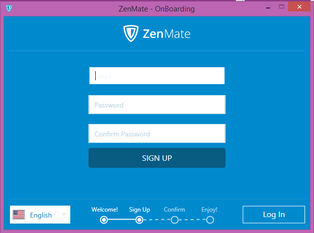 ZenMate VPN product login