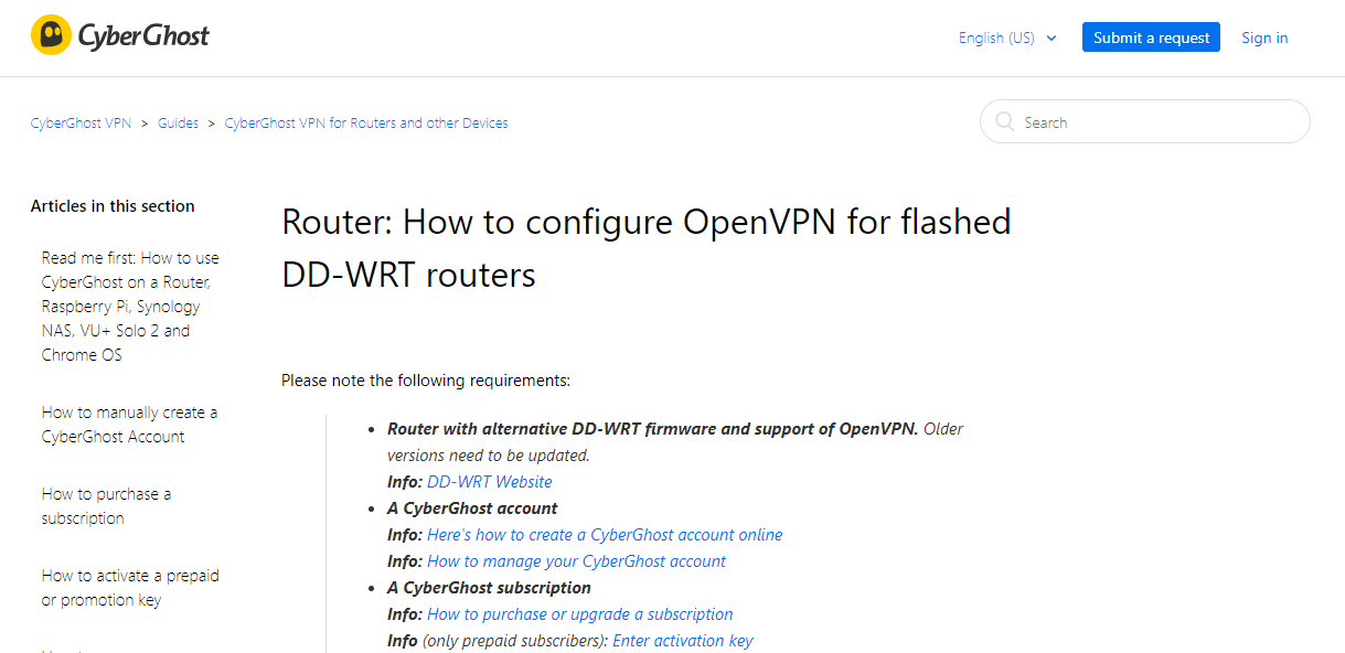 cyberghost vpn dd-wrt router setup guide