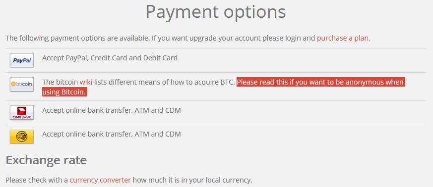 finchvpn payment options explained
