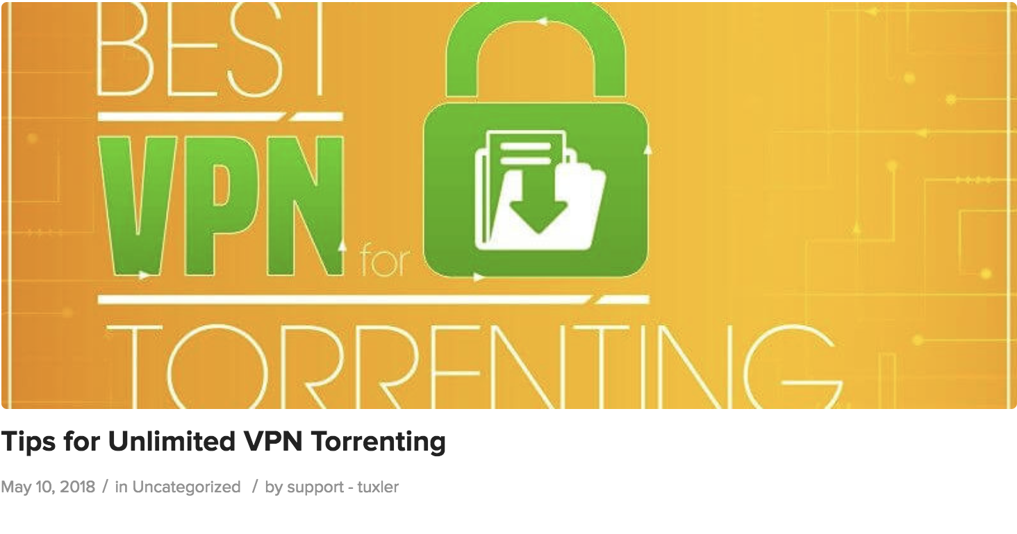 Tuxler VPN torrenting