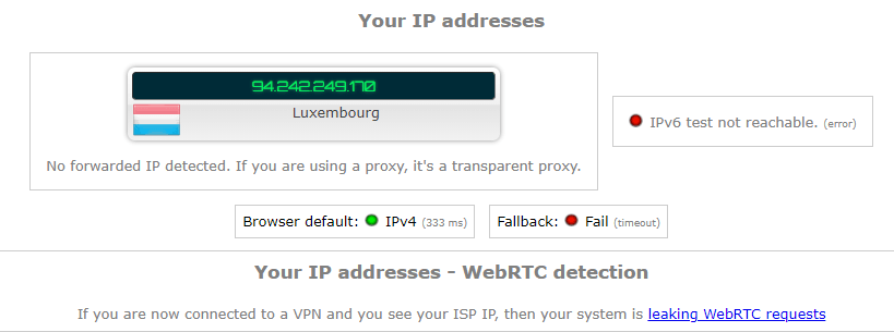 IP Leak Test for HidemanVPN